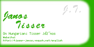 janos tisser business card